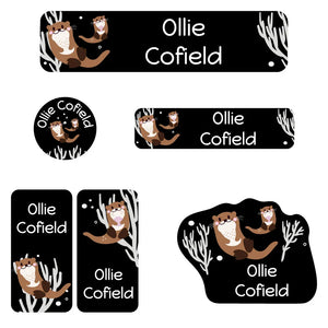 daycare labels pack otter black