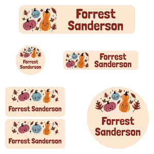 daycare labels pack pumpkin patch