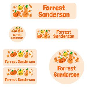 daycare labels pack pumpkin spice