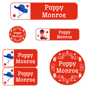 daycare labels pack western americana