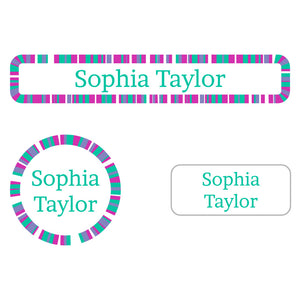 confetti pacific surf iron-on labels pack