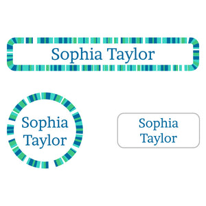 confetti river rocks iron-on labels pack