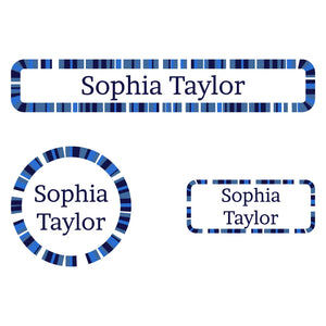 kids iron-on clothing labels value pack in confetti starry night