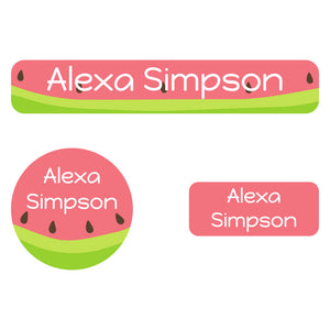 watermelon iron-on clothing labels pack