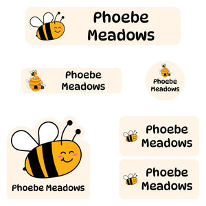 kindergarten labels pack bee light tan