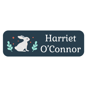 large name labels bunny navy