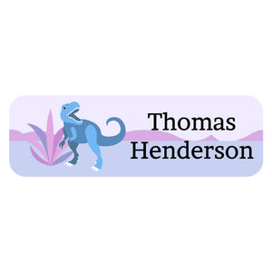 large name labels dinosaurs purple
