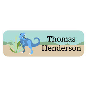 large name labels dinosaurs tan