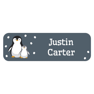 large name labels Penguins blue gray