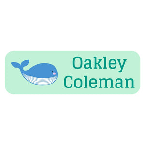 whale green large rectangle name labels