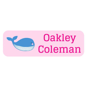 whale pink large rectangle name labels