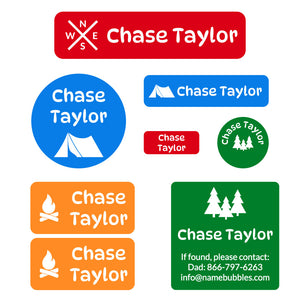 mega daycare labels pack campsite elementary