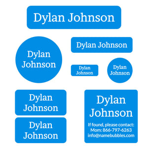 one color mega daycare labels pack hawaiian ocean