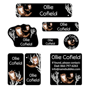 mega daycare labels pack otter black