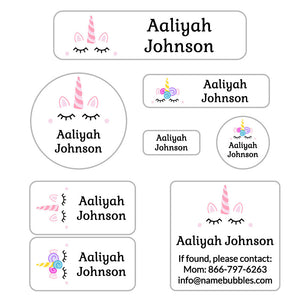 unicorn mega daycare labels pack