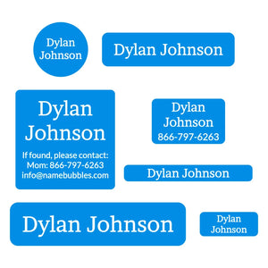 middle school name labels one color hawaiian ocean