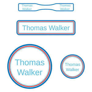 baby labels pack bands blue jay bay