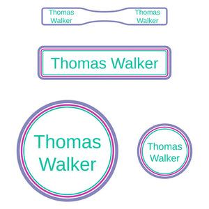 baby labels pack bands pacific surf