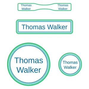 baby labels pack bands river rocks