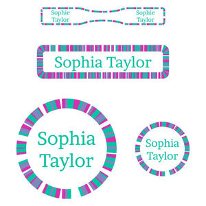 baby labels pack confetti pacific surf