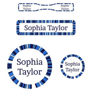 baby labels pack confetti starry night