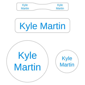 baby labels pack simple hawaiian ocean