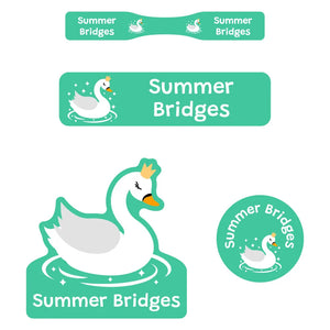 baby labels pack swan green