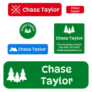 school labels pack campsite elementary