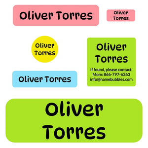 school labels pack color combos undersea treasure