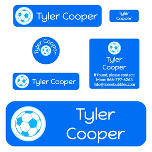 personalized school labels for kids in multicolor icon beluga blue