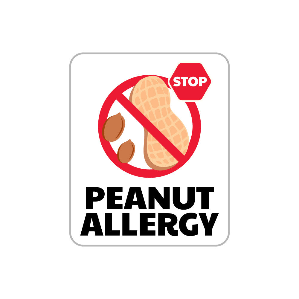Food Allergy Label: Peanut Allergy Stickers