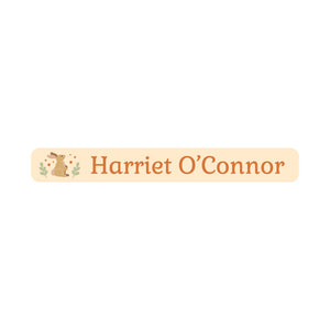 mini pencil labels bunny cream