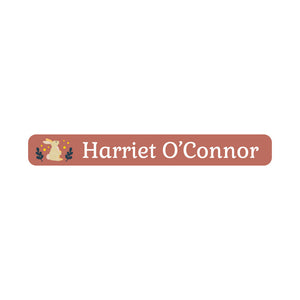 mini pencil labels bunny terracotta