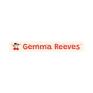 mini pencil name labels for kids in cherries cream