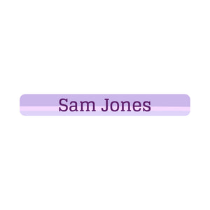 mini pencil labels ombre purple
