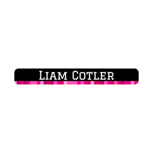 mini pencil labels pixels pink