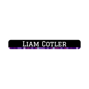 mini pencil labels pixels purple