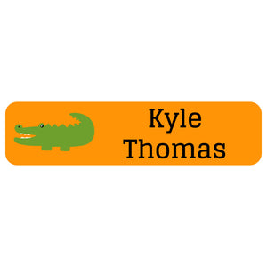 rectangle name labels alligator orange