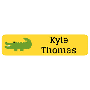 rectangle name labels alligator yellow