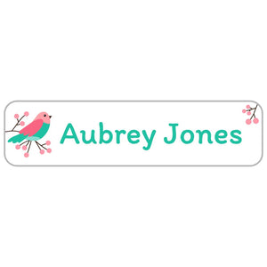 rectangle name stickers for kids in roller