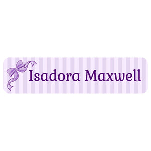 rectangle name labels bow purple