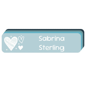 rectangle name labels doodle hearts arctic popsicle