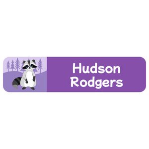 rectangle name labels forest animals purple
