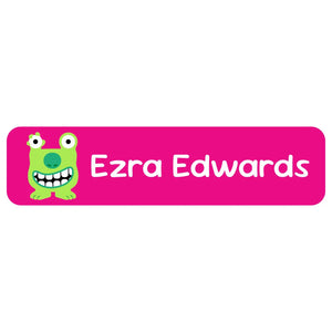 rectangle name labels monsters pink