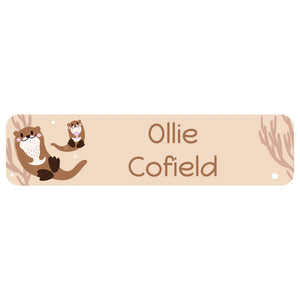 rectangle name labels otter tan