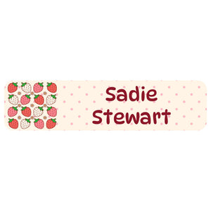 strawberry rectangle name labels