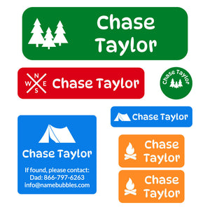 school labels pack campsite elementary