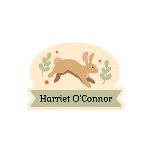 bunny shape name labels bunny cream