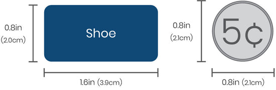 Name Bubbles laundry-safe shoe labels size comparison chart