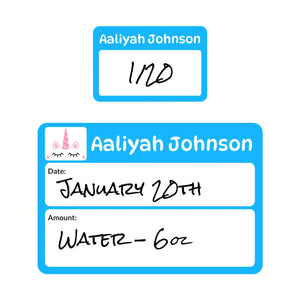 sippy cup labels for daycare unicorn blue